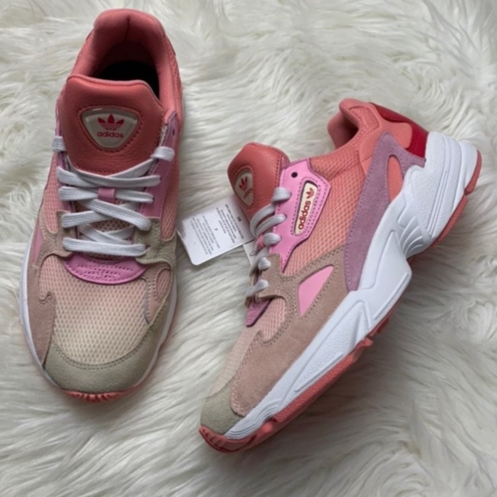 Women’s Pink Adidas Falcon Sneakers